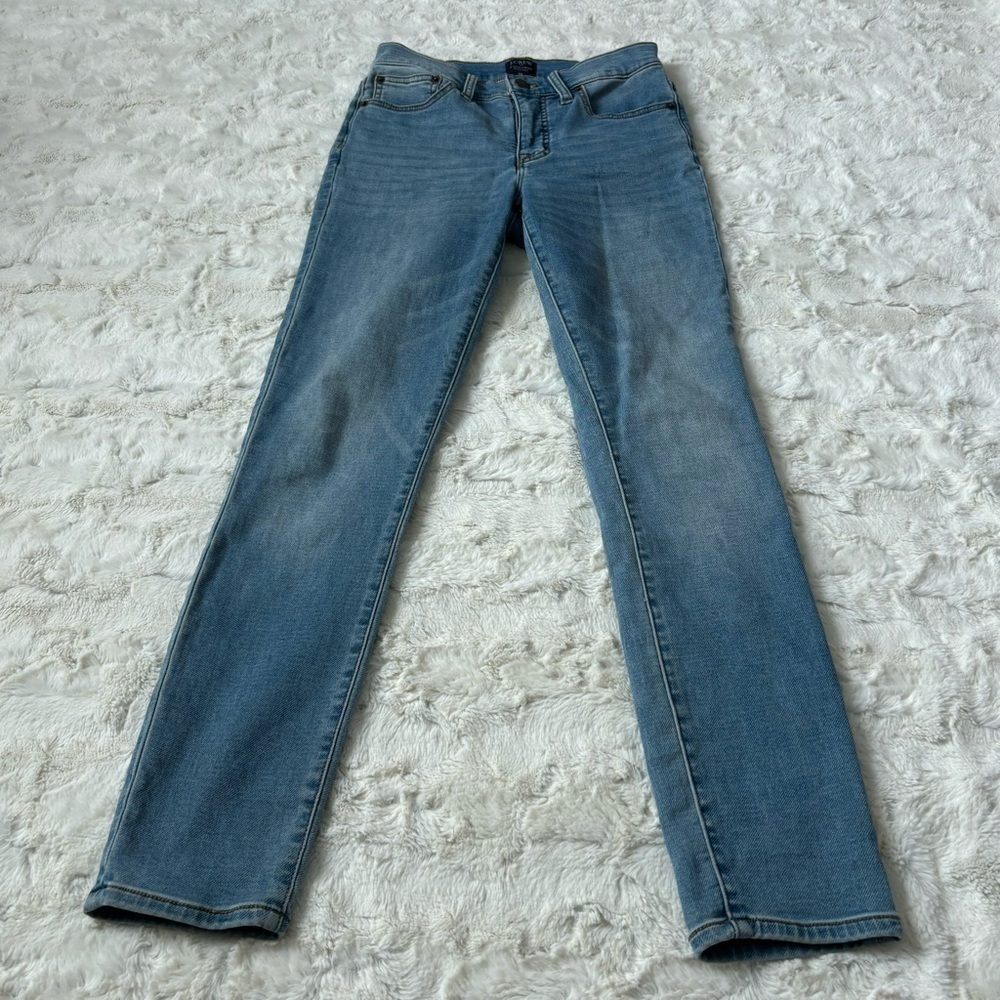 J. Crew Women's Size 25 Blue 9" High Rise Skinny Jeans - Picture 5 of 6